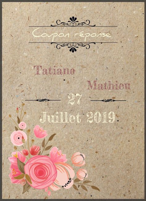 coupon réponse