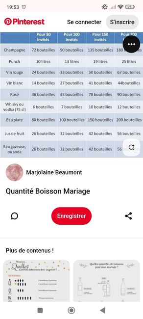 Quantité de boisson 1