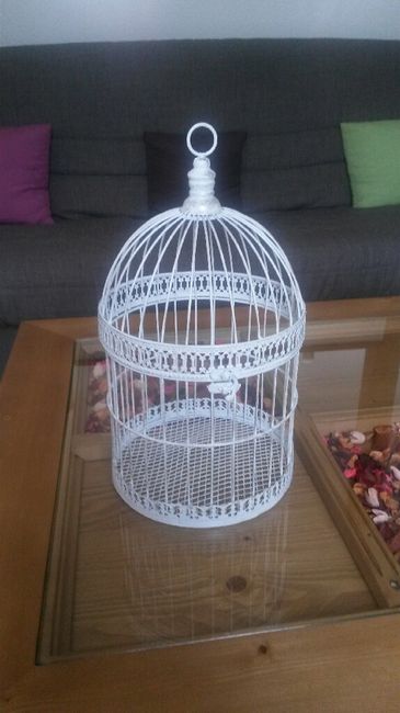 Cherche une urne blanche cage à oiseaux ? - 1