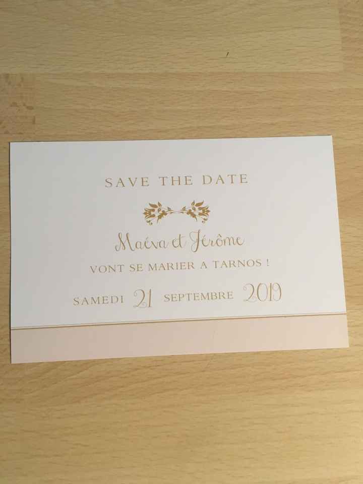 Save The Date reçus ! - 1