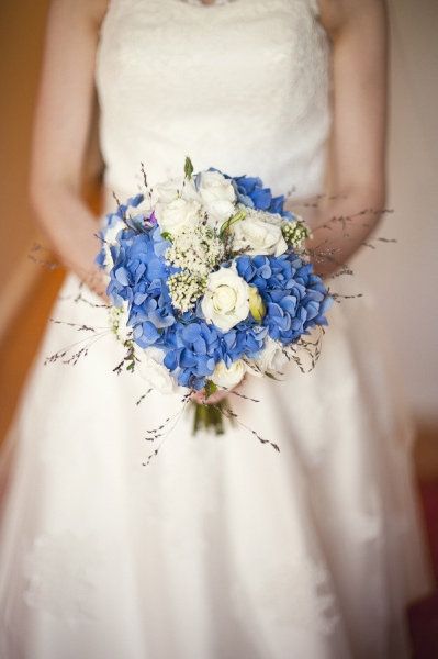 Bouquet fleurs bleues