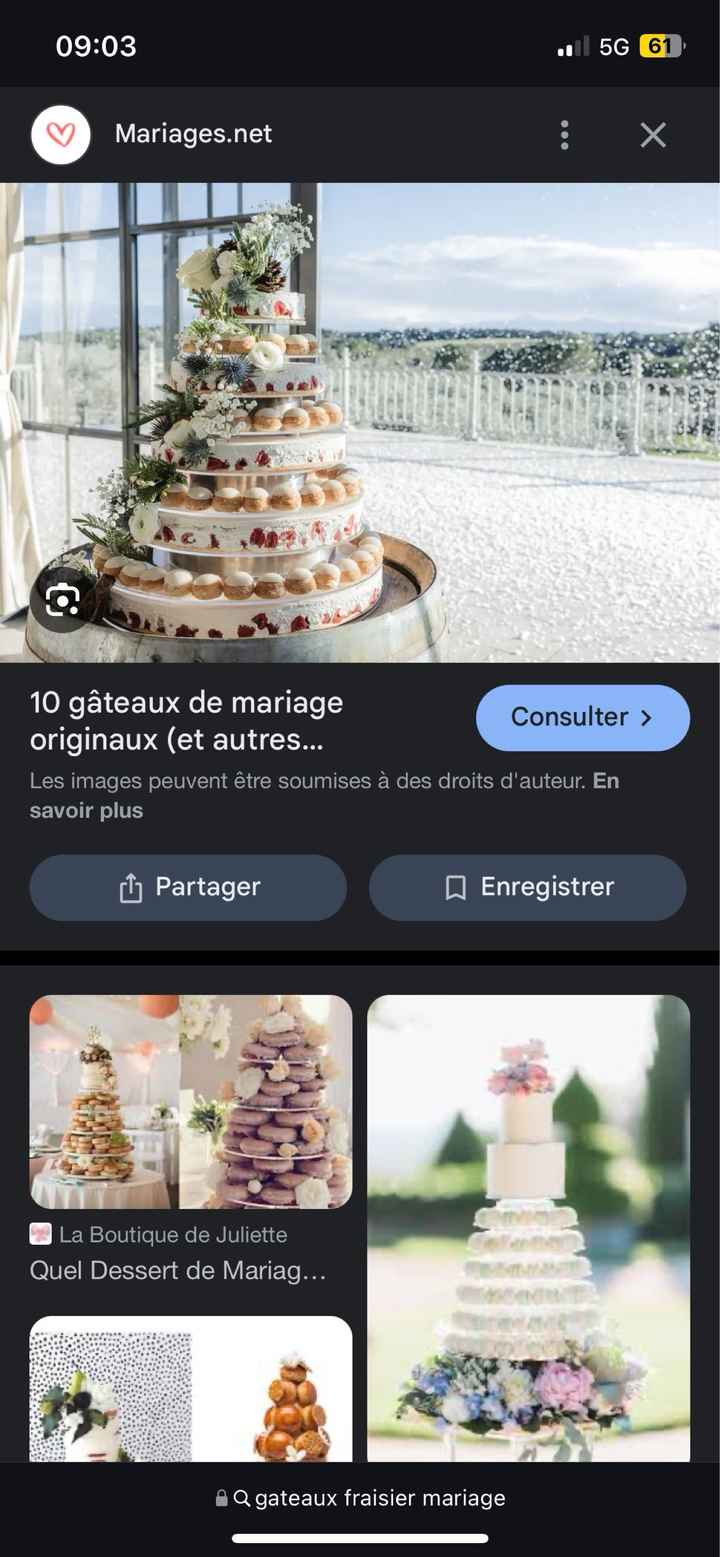 Recherche gâteaux de mariage - 1