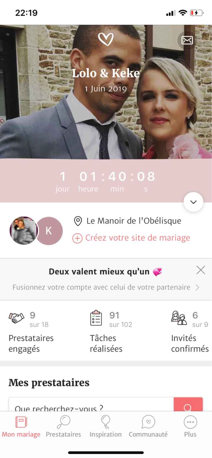 J-1 avant le jour j - 1