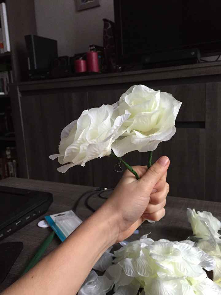 Mes fleurs en papier faites maison