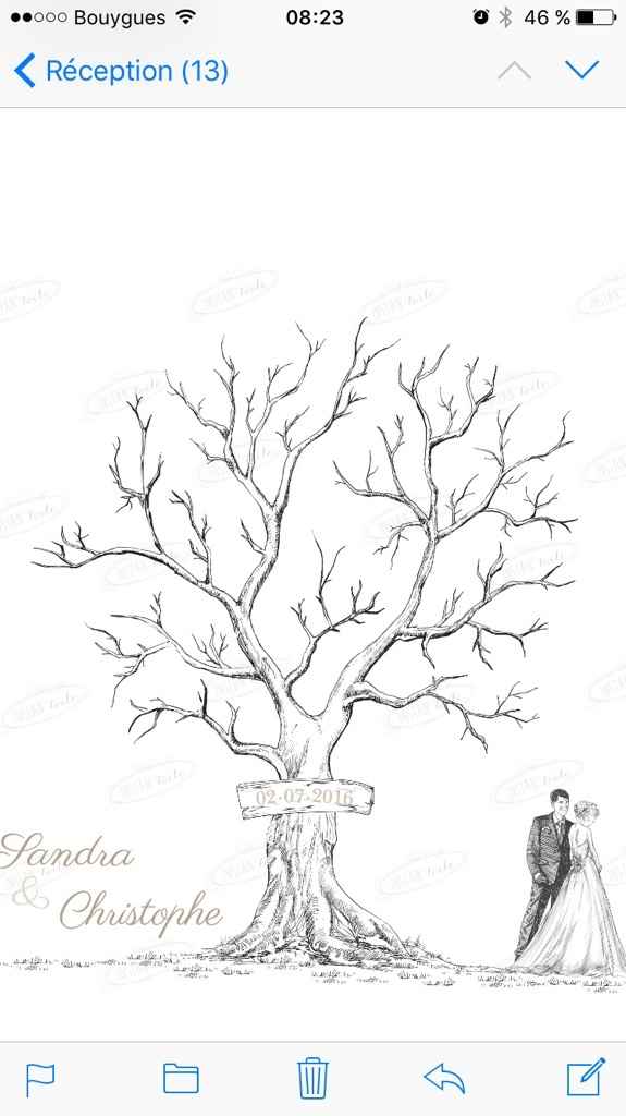 Arbre a empreinte ou livre d'or ? - 1