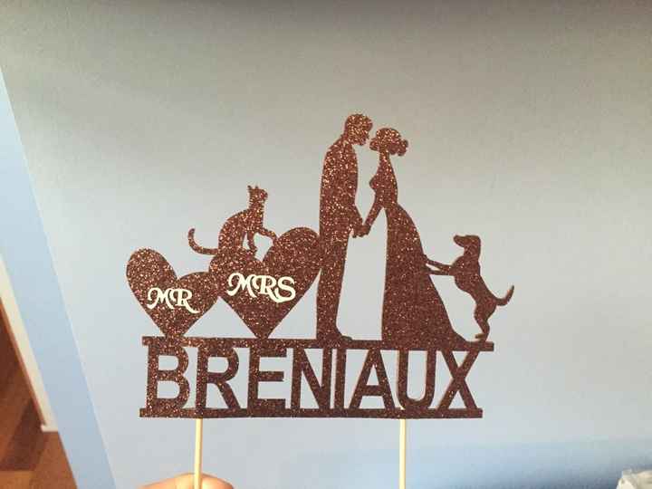 Cake topper reçu ! - 1