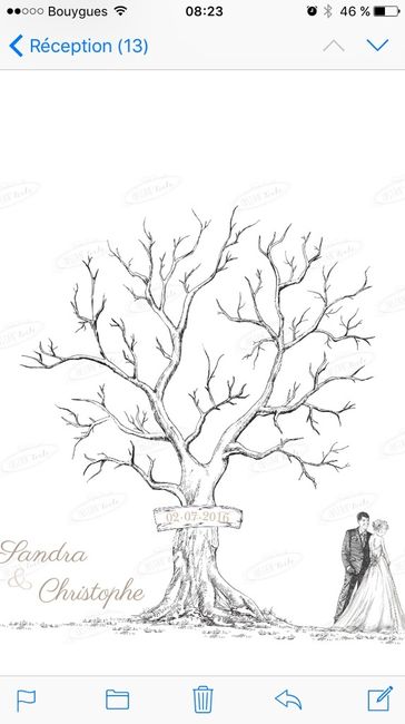 Arbre a empreinte ou livre d'or ? - 1