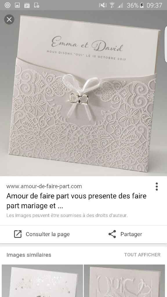Faire parts - 1