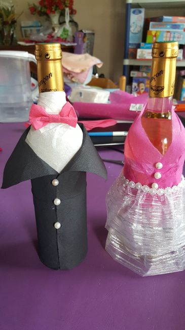 Deco fushia et blanc