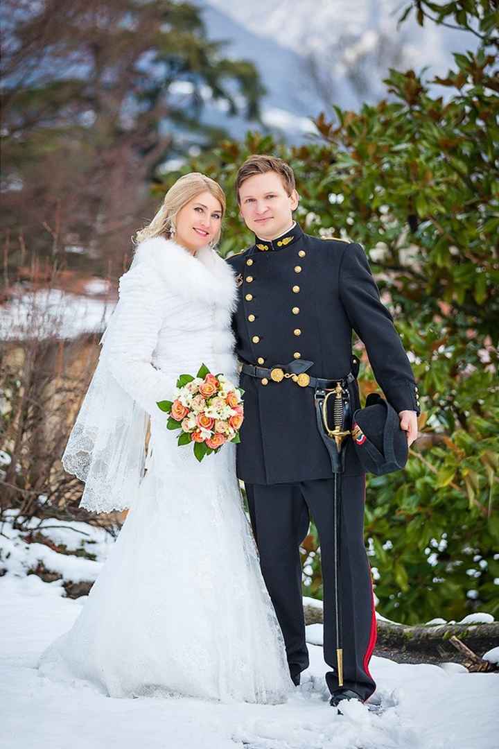 Mariage sous la neige