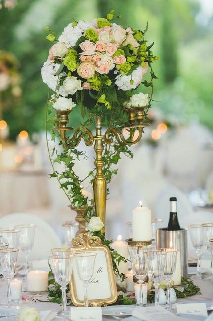 Chandeliers en decoration de table 1