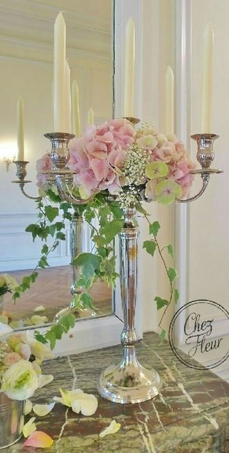 Chandeliers en decoration de table 5