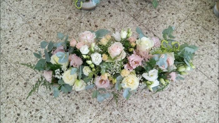 Composition florale vieux rose - 1