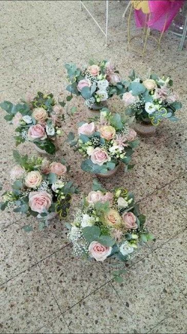 Composition florale vieux rose - 3