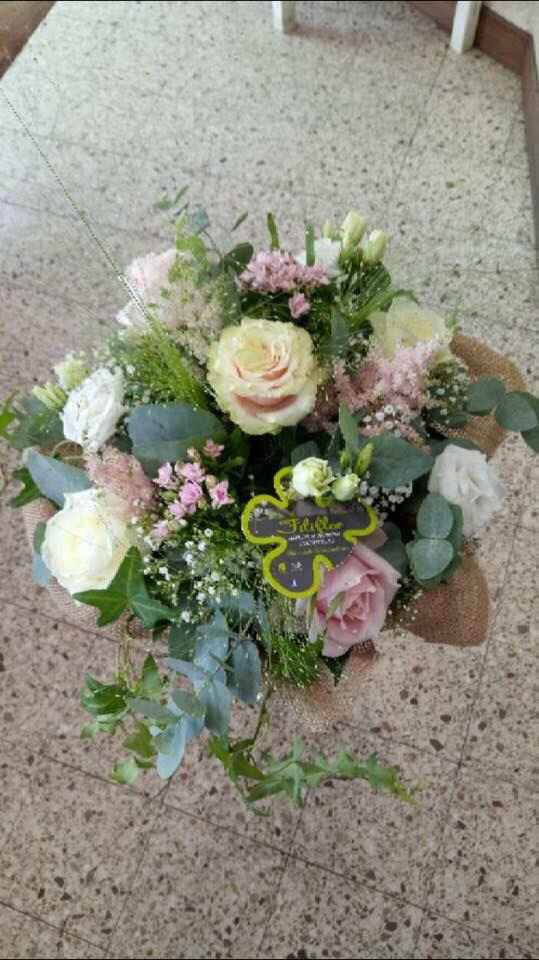 Composition florale vieux rose - 2