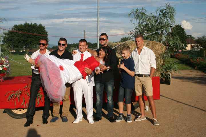 Avec mes cousins et mon mari