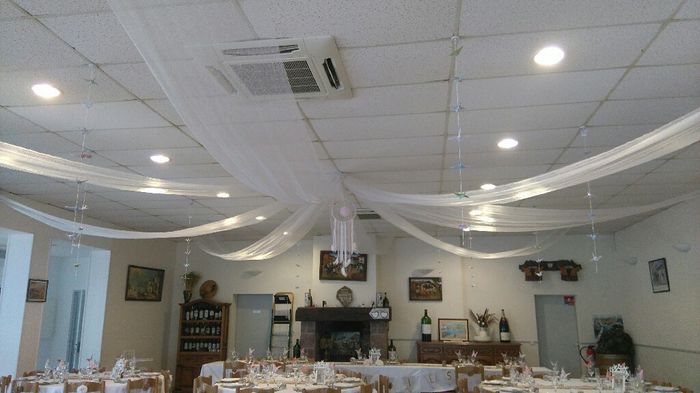 Demain c'est le grand jour! la salle est décorée! - 5