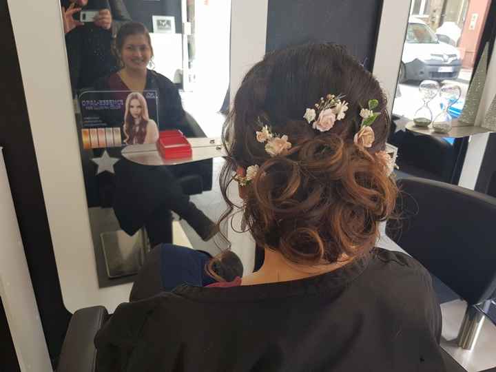 Coiffure vue derrière