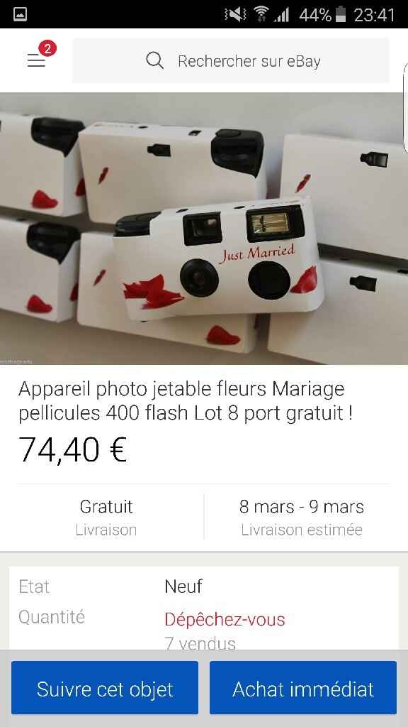 Appareil photo jetable - 1