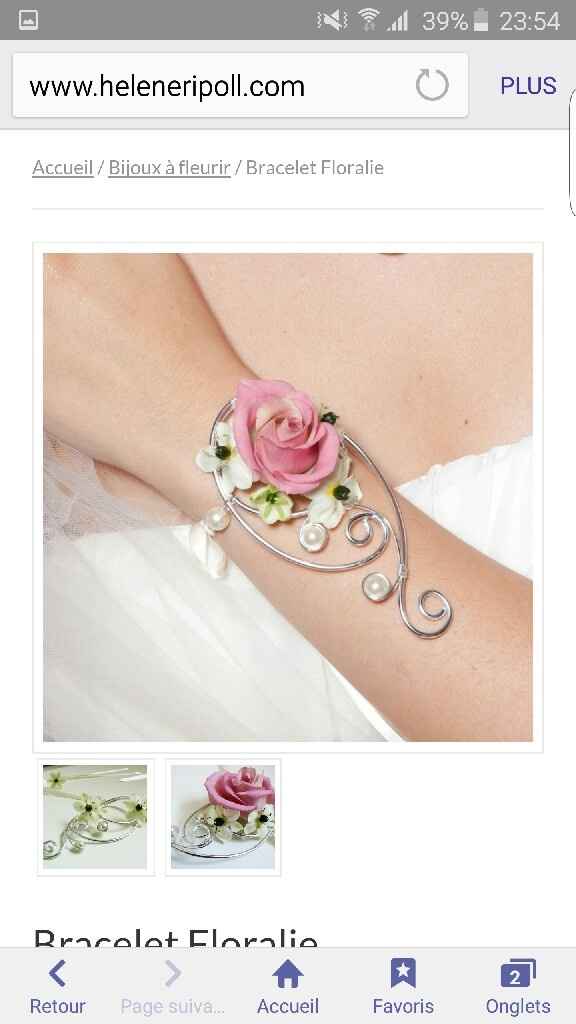 Bracelet fleur - 1