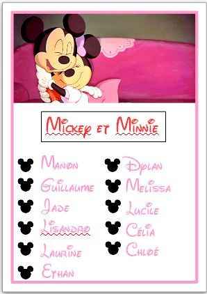 table enfant