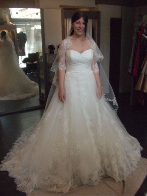 Ma robe de mariée aux premiers essayages.