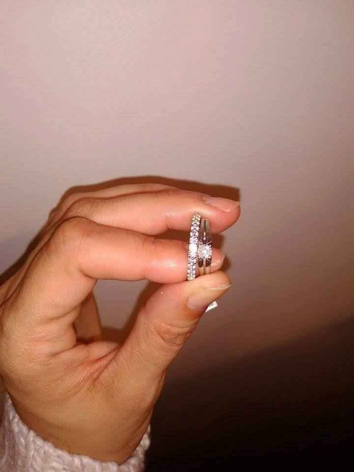 Bague de fiançailles + Alliance