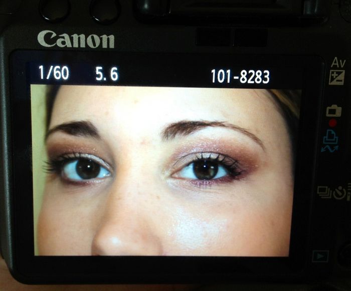 Maquillage final fait ce matin chez l'esthéticienne 