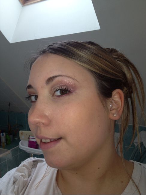 Maquillage final fait ce matin chez l'esthéticienne