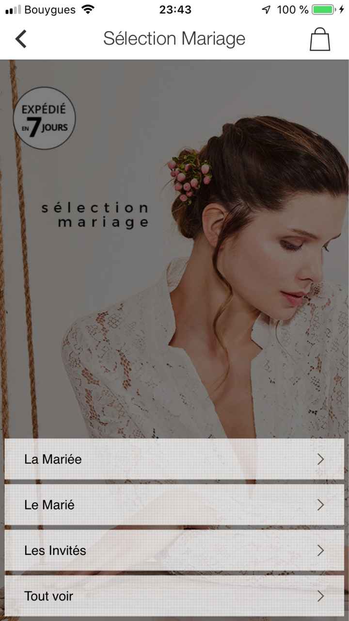 Vente privée mariage sur Bazarchic - 1