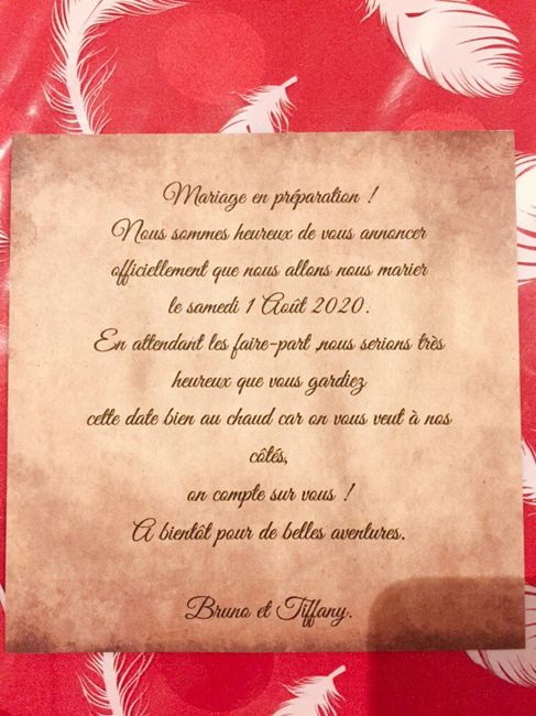 Save the date prêt 😊 - 2