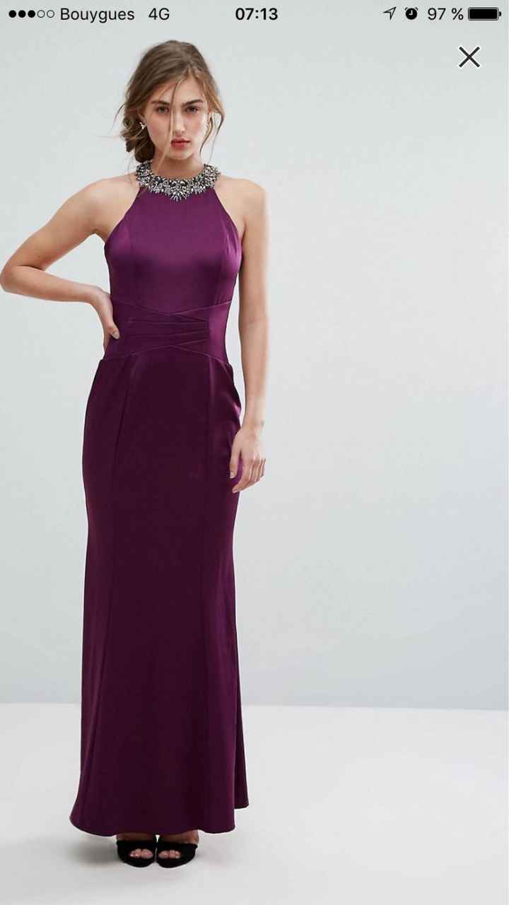  Recherche désespérement de robe prune pour demoiselle d'honneur - 1