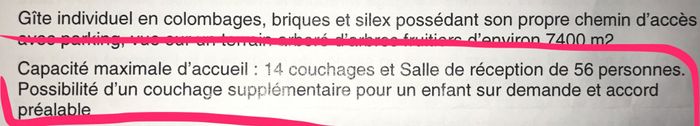  Question contrat gîte !!!! - 2