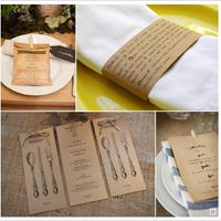 Idées Menu - Mariage Vintage