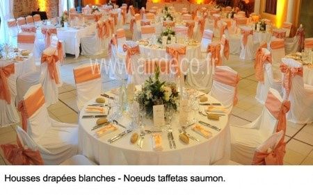 decoration mariage saumon