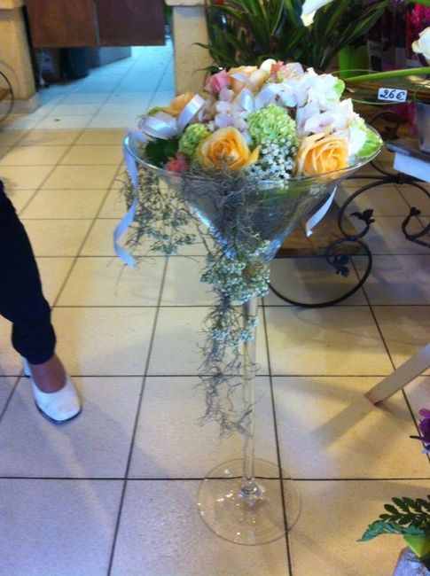 Essai fleurs centre de table  - 2