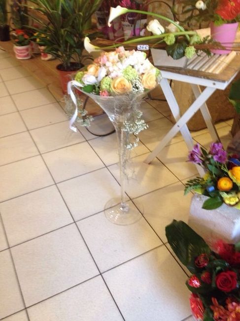 Essai fleurs centre de table  - 3