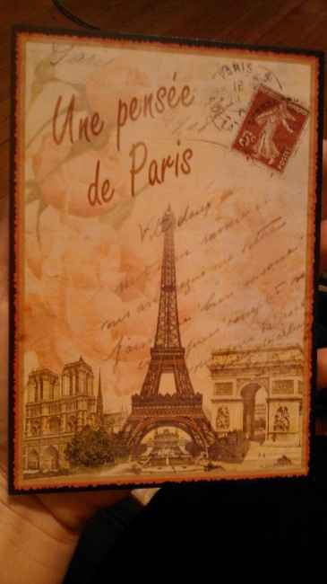 carte postale à mettre sur la table