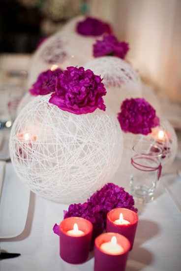 boule blanche décoration de table