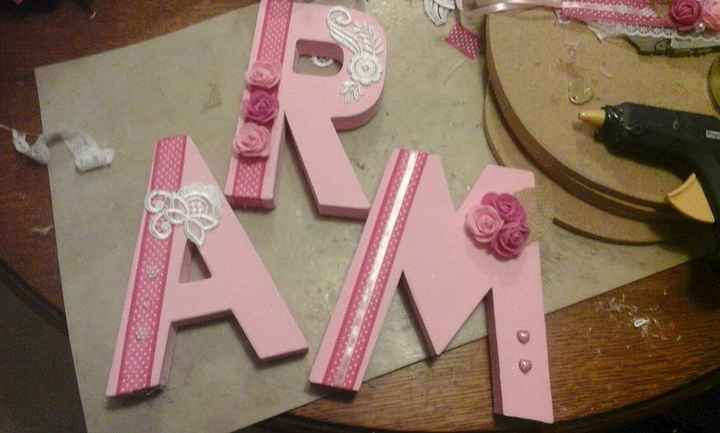 Lettres du mot AMOUR customisées (DIY)