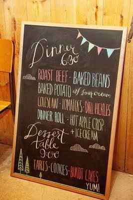 menu que je veux
