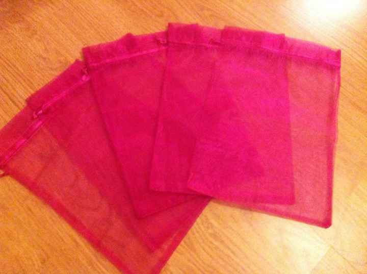 Sac d'organza pour les confetties