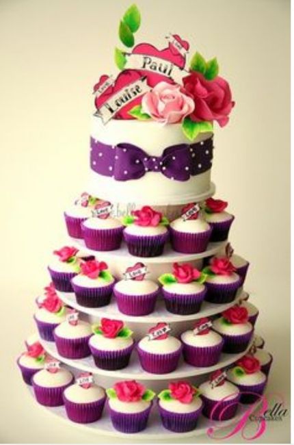 Le gâteau qu'on veut... (à la place du violet ce sera fushia) 
