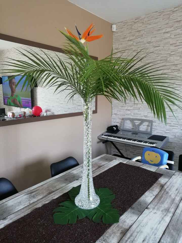 Centre de table des invités 