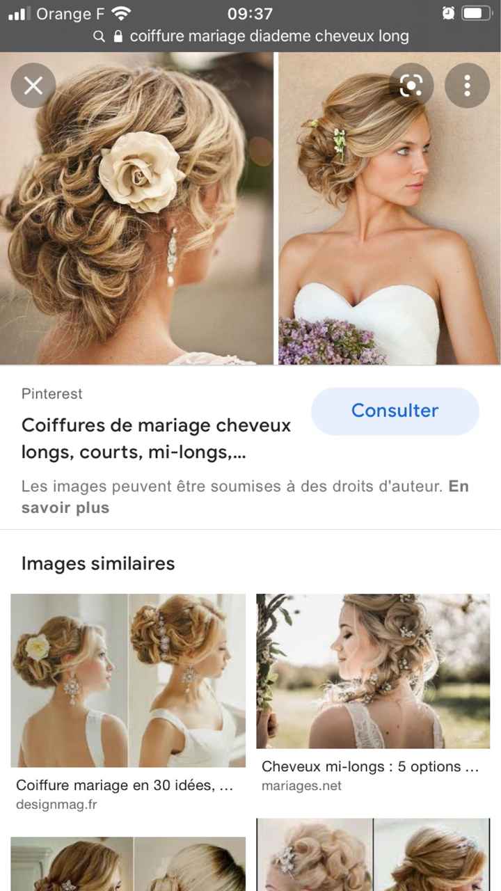 Indécise coiffure mariée... - 3