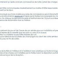 Avis cahier des charges traiteur domaine exagéré ou non ? help svp - 1