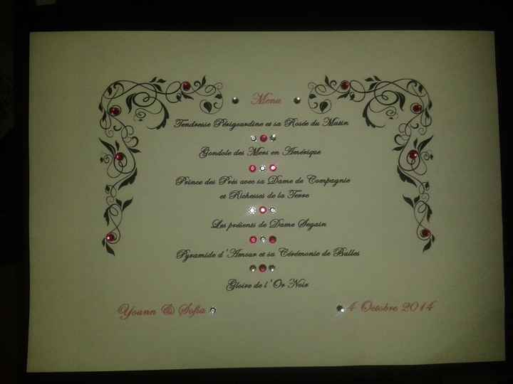 Menu photophore