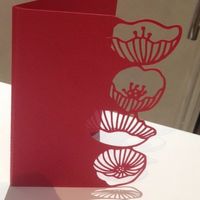 Mes cartes pour notre menu faite avec ma caméo