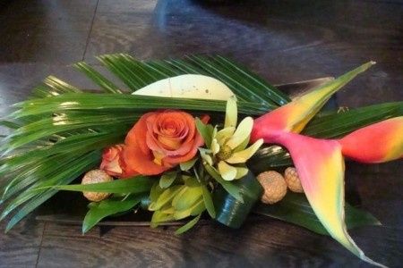 composition florale pour les tables
