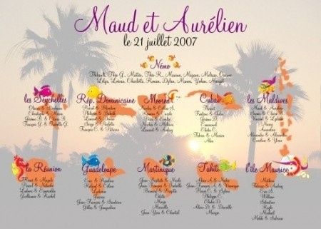 plan de table idee